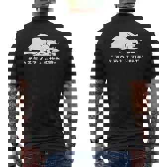 やる気スイッチ故障中 ねこ 猫好き かわいい おもしろ 面白い メンズTシャツ バックプリント - Kawaiitshirt