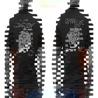 やんのかステップねこ キジ白長毛猫 かわいい 猫好き 動物 メンズTシャツ バックプリント - Kawaiitshirt