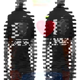 りんご大好き メンズTシャツ バックプリント - Kawaiitshirt