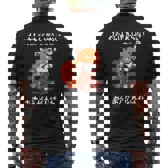 わたしはがんばらないおまえががんばれ ユニークなメッセージ 面白い おもしろ メンズTシャツ バックプリント - Kawaiitshirt