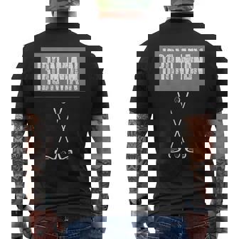 アイアンマンゴルフ愛好家のためのゴルフ愛好家 メンズTシャツ バックプリント - Kawaiitshirt