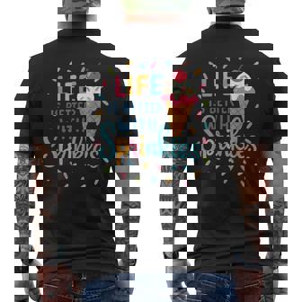 アイスクリーム好きのアイスクリームスクワッド おそろいの家族旅行 メンズTシャツ バックプリント - Kawaiitshirt