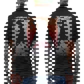 アイスホッケー プレーヤー ヴィンテージ ボーイズ アイスホッケー メンズTシャツ バックプリント - Kawaiitshirt