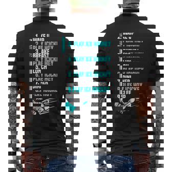 アイスホッケーデー 面白い アイスホッケー メンズTシャツ バックプリント - Kawaiitshirt