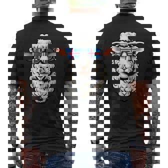 アイスランド土産 アイスランド製品 ハイキング おもしろ羊 メンズTシャツ バックプリント - Kawaiitshirt