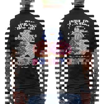 アイム・ジャスト・ヒア・フォー・ザ・ドーナツ・ファニー・ドーナツ・ラヴァー・ドーナツ メンズTシャツ バックプリント - Kawaiitshirt