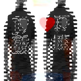 アイラブ・板橋（I Love ハート）板橋区 Big 大きな文字【23区】Jimo-T ジモティ 面白い メンズTシャツ バックプリント - Kawaiitshirt