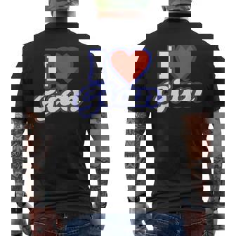 アイ・ラブ・ジャイアン メンズTシャツ バックプリント - Kawaiitshirt