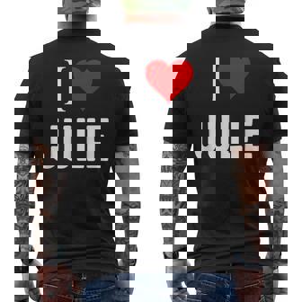 アイ・ラブ・ジュリー メンズTシャツ バックプリント - Kawaiitshirt