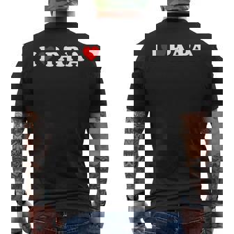 アイ・ラブ・パパ メンズTシャツ バックプリント - Kawaiitshirt