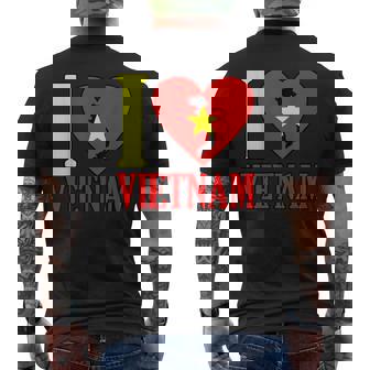 アイ・ラブ・ベトナム メンズTシャツ バックプリント - Kawaiitshirt