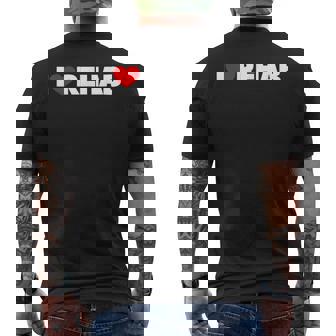 アイ・ラブ・リハビリ メンズTシャツ バックプリント - Kawaiitshirt