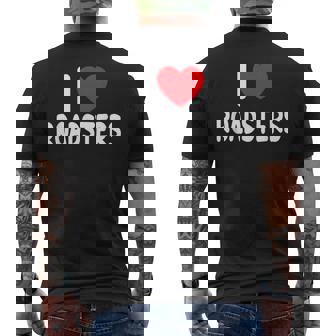 アイ・ラブ・ロードスター メンズTシャツ バックプリント - Kawaiitshirt