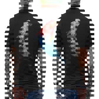 アザラシ アシカ かわいい シール 海 動物 水彩 シール メンズTシャツ バックプリント - Kawaiitshirt