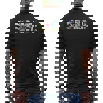 アジア 日本旅行 日本のランドマーク お土産 東北 仙台 メンズTシャツ バックプリント - Kawaiitshirt