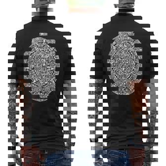 アステカまたはマヤ暦 メンズTシャツ バックプリント - Kawaiitshirt