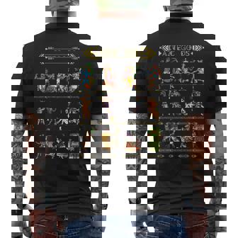 アステカ神話 神話 古代マヤ文明の歴史 メンズTシャツ バックプリント - Kawaiitshirt