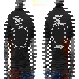 アップルtシャツ メンズTシャツ バックプリント - Kawaiitshirt