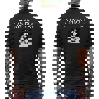 アドミラル ヴィンテージ レトロ 面白い 帆船 ギフト メンズTシャツ バックプリント - Kawaiitshirt