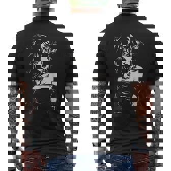 アニメ 漫画 モチーフ アート アニメ メンズTシャツ バックプリント - Kawaiitshirt