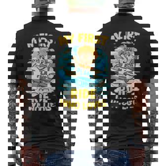 アニメ 飛行機 ライド ファーストクラスの乗客向け メンズTシャツ バックプリント - Kawaiitshirt