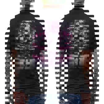 アニメ・漫画風 カワイイdj ワイフガール 日本文化 メンズTシャツ バックプリント - Kawaiitshirt