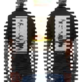 アボカ島 メンズTシャツ バックプリント - Kawaiitshirt