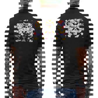 アマチュア・レスリング ルチャリブレ 面白いメキシコのプロレス メンズTシャツ バックプリント - Kawaiitshirt