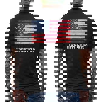 アメリカ国旗tシャツ メンズTシャツ バックプリント - Kawaiitshirt