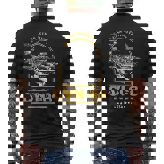 アメリカ海軍航空母艦 Cvn-68 ニミッツ Uss Nimitz メンズTシャツ バックプリント - Kawaiitshirt