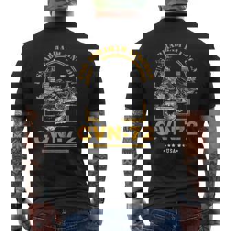 アメリカ海軍航空母艦 Cvn-72 エイブラハム・リンカーン Uss Abraham Lincoln メンズTシャツ バックプリント - Kawaiitshirt