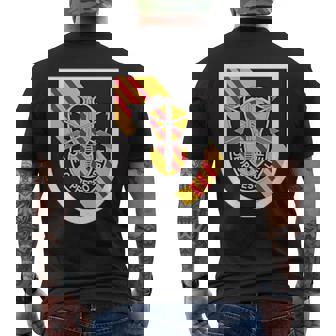 アメリカ陸軍第5特殊部隊グループ ベレー帽 閃光と紋章 メンズTシャツ バックプリント - Kawaiitshirt