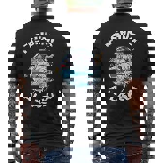 アラスカの魚アラスカの野生の鮭のお土産釣りアラスカ メンズTシャツ バックプリント - Kawaiitshirt