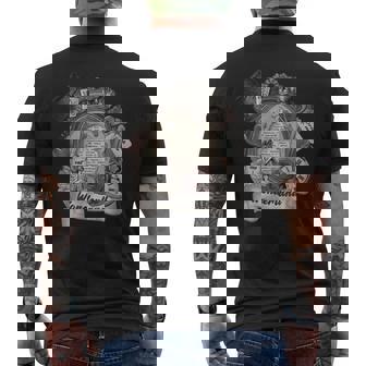 アリス & チェシャーキャット ワンダーランド エレメント メンズTシャツ バックプリント - Kawaiitshirt