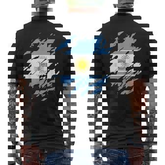 アルゼンチンの旗アルゼンチン メンズTシャツ バックプリント - Kawaiitshirt
