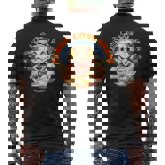 アルビノコーンスネーク 動物 可愛い 人気 へび 蛇 干支 巳 動物園 へび好き 愛好家 爬虫類 コーンスネーク メンズTシャツ バックプリント - Kawaiitshirt