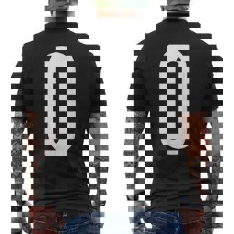 アルファベットo アルファベットモノグラム イニシャル メンズTシャツ バックプリント - Kawaiitshirt