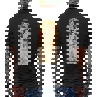 アルフォンス・マリア・ミュシャの季節 夏 メンズTシャツ バックプリント - Kawaiitshirt