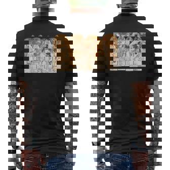 アルフォンス・マリア・ミュシャの季節 メンズTシャツ バックプリント - Kawaiitshirt