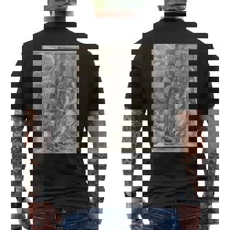 アルブレヒト・デューラーのメランコリア メンズTシャツ バックプリント - Kawaiitshirt