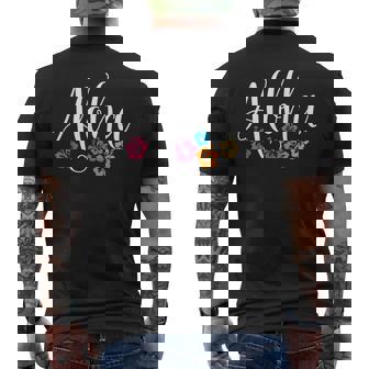 アロハ ハワイアン ハイビスカス フラワー サーファー マウイ カウアイ ハワイ メンズTシャツ バックプリント - Kawaiitshirt