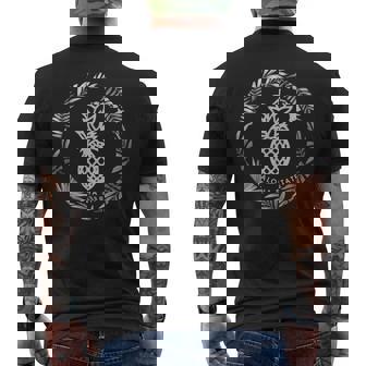 アロハステートパイナップル トロピカルアイランドハワイ メンズTシャツ バックプリント - Kawaiitshirt