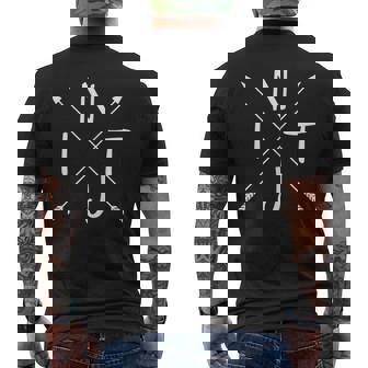 アロー クロス Intj シャツ メンズTシャツ バックプリント - Kawaiitshirt