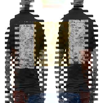 アンティーク地図 海の生き物 海賊 メンズTシャツ バックプリント - Kawaiitshirt