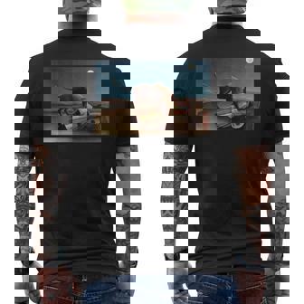 アンリルソー／眠るジプシー女【世界の名画】（高精細画質）プレゼント 美術館アート メンズTシャツ バックプリント - Kawaiitshirt