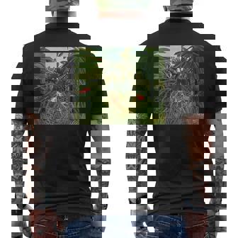 アンリ・ルソー作 ジャガー 馬を攻める1910 メンズTシャツ バックプリント - Kawaiitshirt