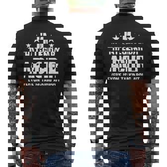 アーチャー 個人名 I'm That Legendary Archer メンズTシャツ バックプリント - Kawaiitshirt