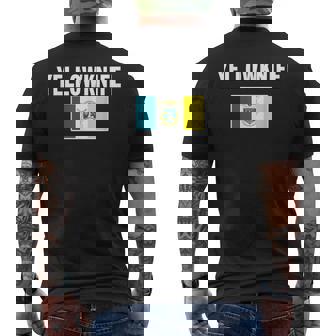 イエローナイフ 紋章 旗 国家への誇り ギフト お土産 メンズTシャツ バックプリント - Kawaiitshirt