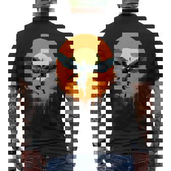 イカロスと蝋の翼 メンズTシャツ バックプリント - Kawaiitshirt