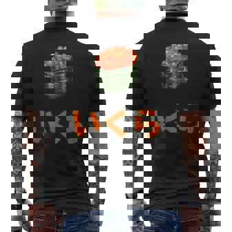 イクラいくら寿司サーモン卵サーモンキャビア メンズTシャツ バックプリント - Kawaiitshirt